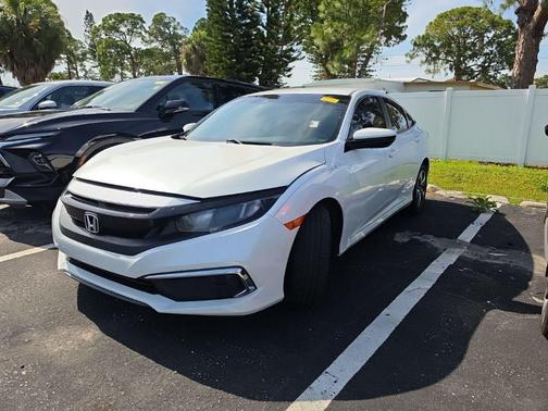 White 2020 Honda Civic LX