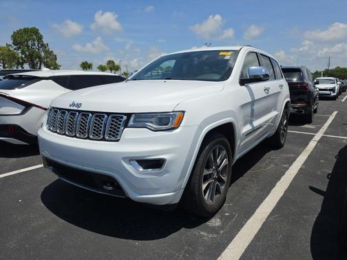 Bright White Clearcoat 2018 Jeep Grand Cherokee Overland