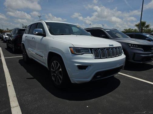 Bright White Clearcoat 2018 Jeep Grand Cherokee Overland