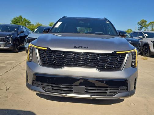 Steel Gray 2026 Kia Sorento Hybrid X-LINE SX PRESTIGE