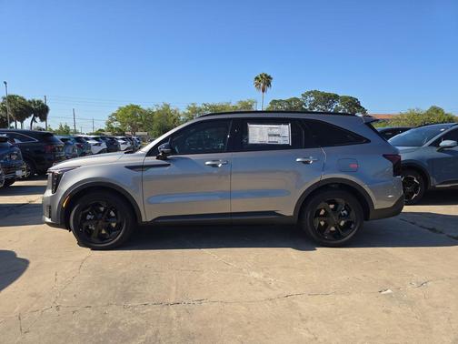 Steel Gray 2026 Kia Sorento Hybrid X-LINE SX PRESTIGE