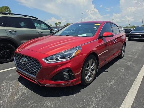 Scarlet Red 2019 Hyundai SONATA Limited