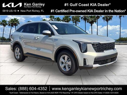 Ivory Silver 2026 Kia Sorento LX
