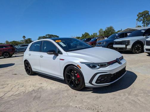Opal White W / Black Roof 2024 Volkswagen Golf GTI 2.0T 380 SE