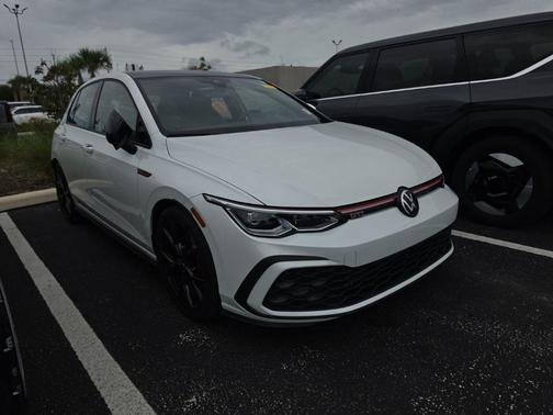Opal White W / Black Roof 2024 Volkswagen Golf GTI 2.0T 380 SE