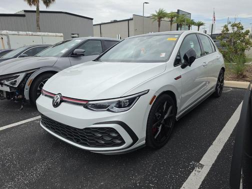 Opal White W / Black Roof 2024 Volkswagen Golf GTI 2.0T 380 SE