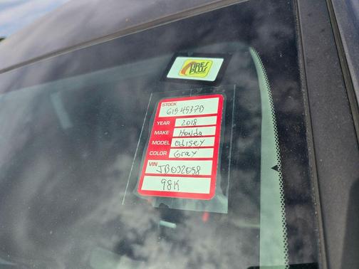 Modern Steel Metallic 2018 Honda Odyssey EX-L