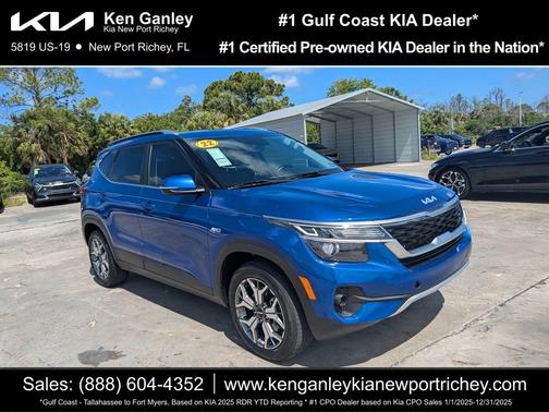 Neptune Blue 2022 Kia Seltos EX