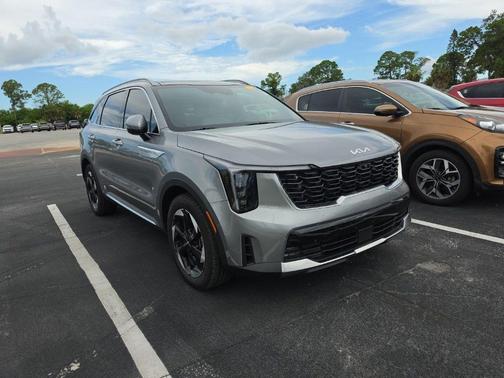 Steel Gray 2025 Kia Sorento Hybrid SX Prestige