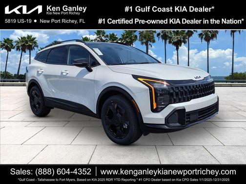 Snow White Pearl 2026 Kia Sportage Hybrid X-Line