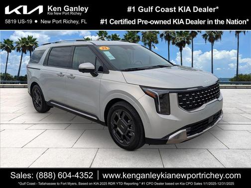 Ivory Silver 2025 Kia Carnival SX