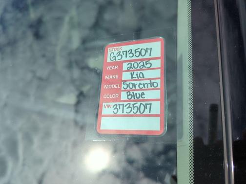 Midnight Black 2025 Kia Sorento S