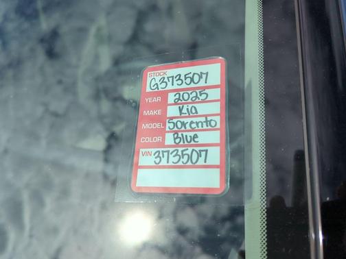 Midnight Black 2025 Kia Sorento S