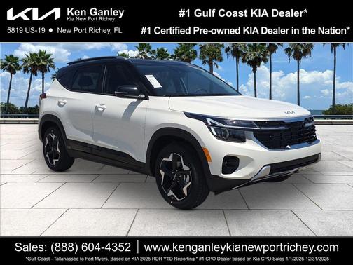 Clear White / Black Roof 2026 Kia Seltos S