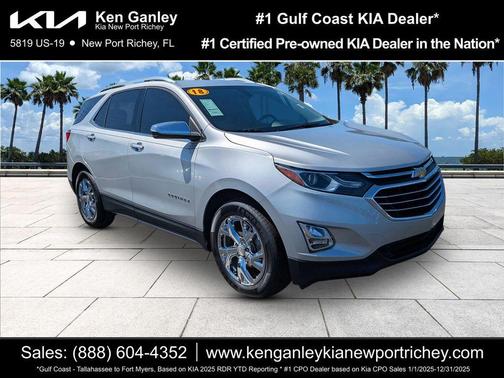 Silver Ice Metallic 2018 Chevrolet Equinox Premier w/1LZ