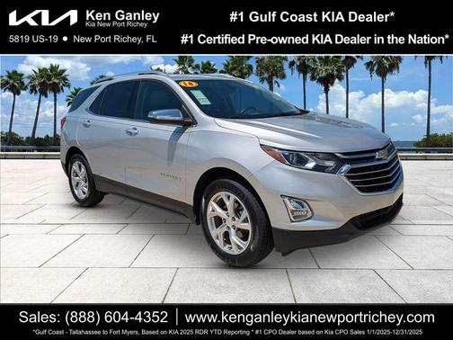 Silver Ice Metallic 2018 Chevrolet Equinox Premier w/1LZ