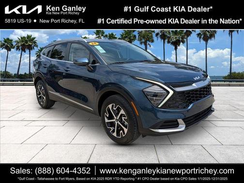 Blue 2024 Kia Sportage Hybrid EX