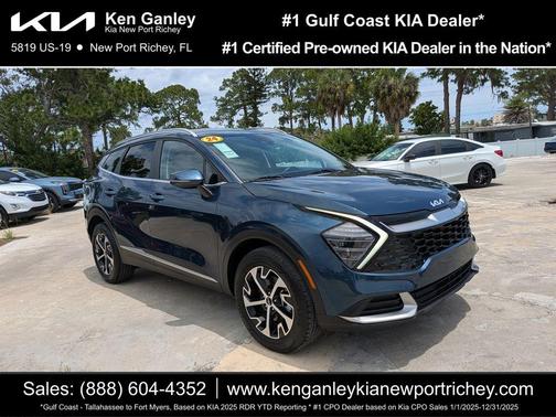 Blue 2024 Kia Sportage Hybrid EX