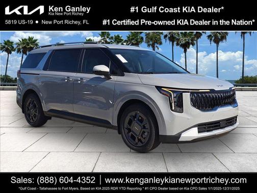 Ceramic Silver 2026 Kia Carnival Hybrid EX