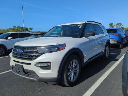 White Metallic 2020 Ford Explorer XLT