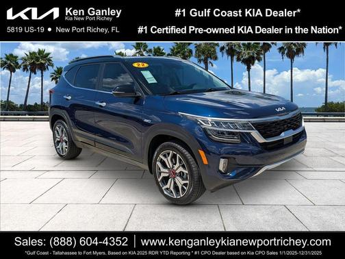 Dark Ocean Blue / Black Roof 2022 Kia Seltos SX