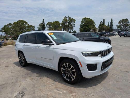 Bright White Clearcoat 2022 Jeep Grand Cherokee L Overland