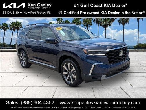 Obsidian Blue 2025 Honda Pilot Touring