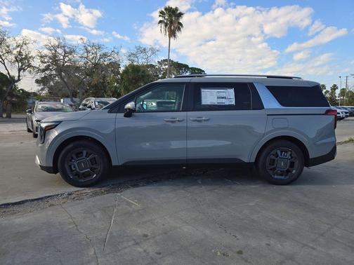 Ceramic Silver 2026 Kia Carnival Hybrid EX