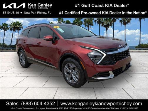 Red 2025 Kia Sportage SX