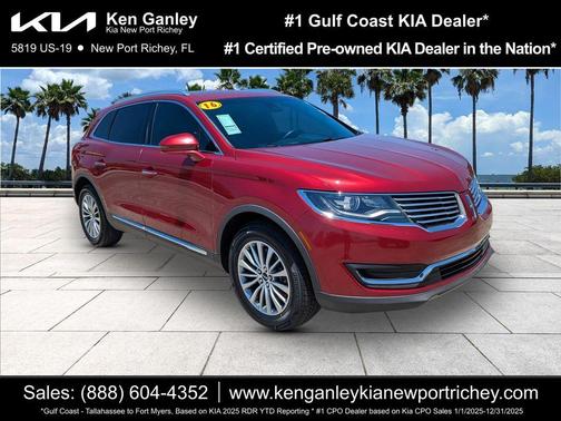 Ruby Red Metallic 2016 Lincoln MKX Select