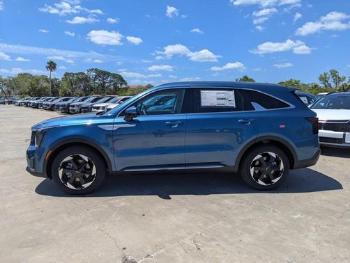 Mineral Blue 2026 Kia Sorento Hybrid EX