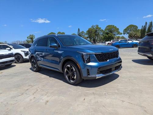 Mineral Blue 2026 Kia Sorento Hybrid EX