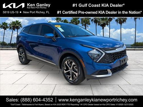 Sapphire Blue 2023 Kia Sportage EX