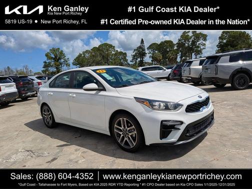 Clear White 2019 Kia Forte S