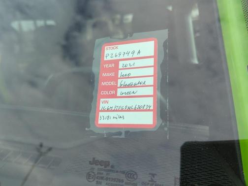 Limited Edition Gecko Clearcoat 2021 Jeep Gladiator Overland