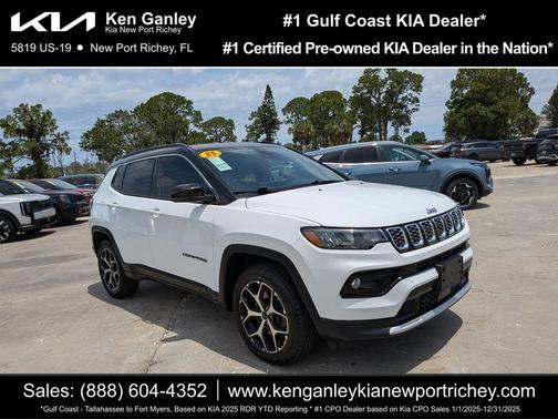 Bright White Clearcoat 2025 Jeep Compass Limited