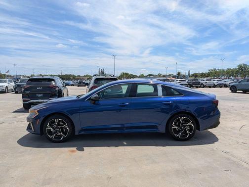Blue 2025 Kia K5 GT-Line