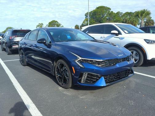 Blue 2025 Kia K5 GT-Line