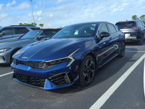 Blue 2025 Kia K5 GT-Line
