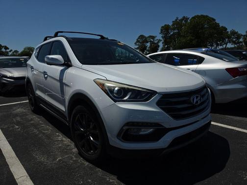 Frost White Pearl 2017 Hyundai Santa Fe Sport 2.0L Turbo Ultimate
