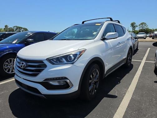 Frost White Pearl 2017 Hyundai Santa Fe Sport 2.0L Turbo Ultimate