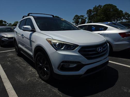 Frost White Pearl 2017 Hyundai Santa Fe Sport 2.0L Turbo Ultimate