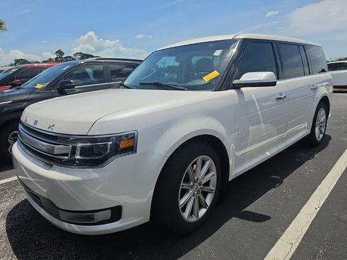 White Platinum Clearcoat Metallic 2019 Ford Flex Limited
