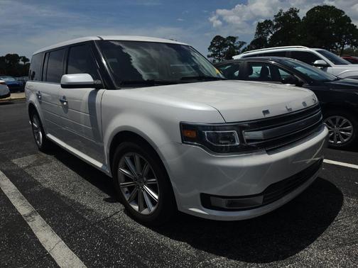 White Platinum Clearcoat Metallic 2019 Ford Flex Limited