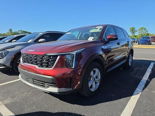 Red 2025 Kia Sorento LX