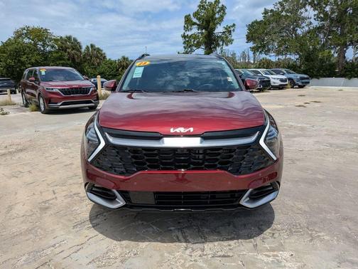 Red 2023 Kia Sportage Hybrid SX-Prestige