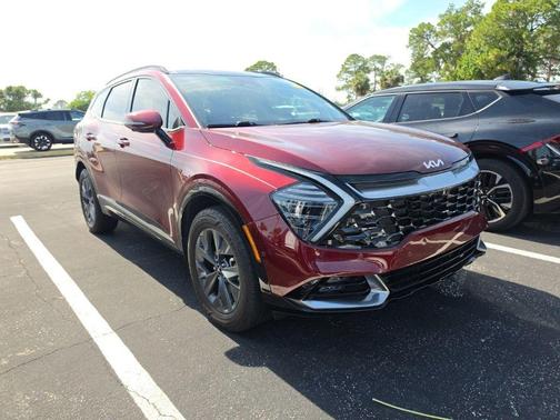 Red 2023 Kia Sportage Hybrid SX-Prestige