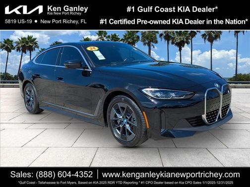 Black Sapphire Metallic 2024 BMW i4 Gran Coupe eDrive35