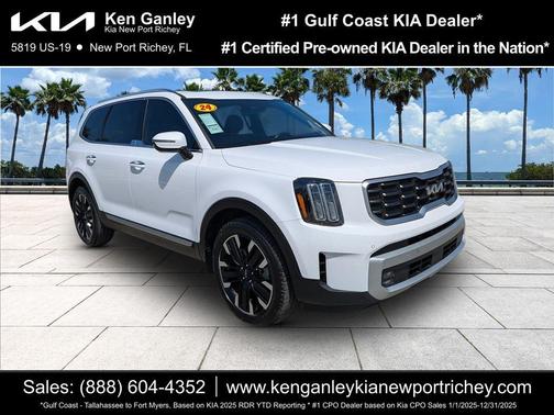 Glacial White Pearl 2024 Kia Telluride SX