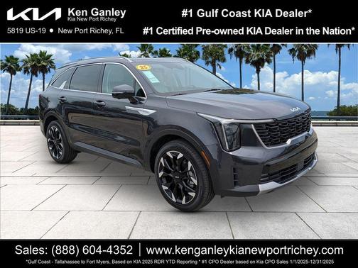 Gray 2025 Kia Sorento SX